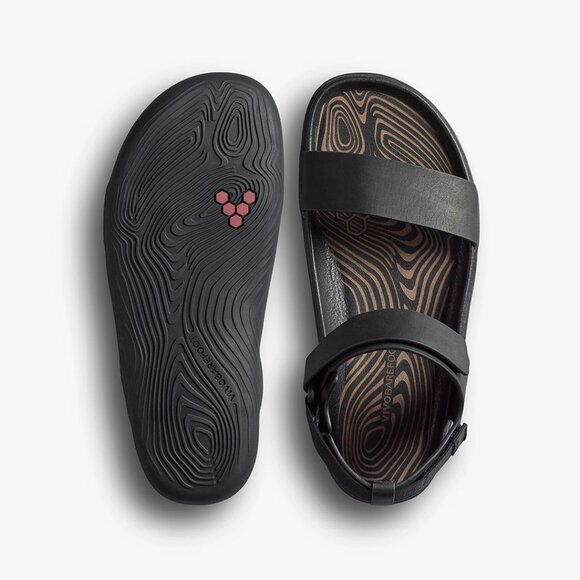 Vivobarefoot Womens Sensus Yin Sandal in Obsidian - Picture 8 of 13